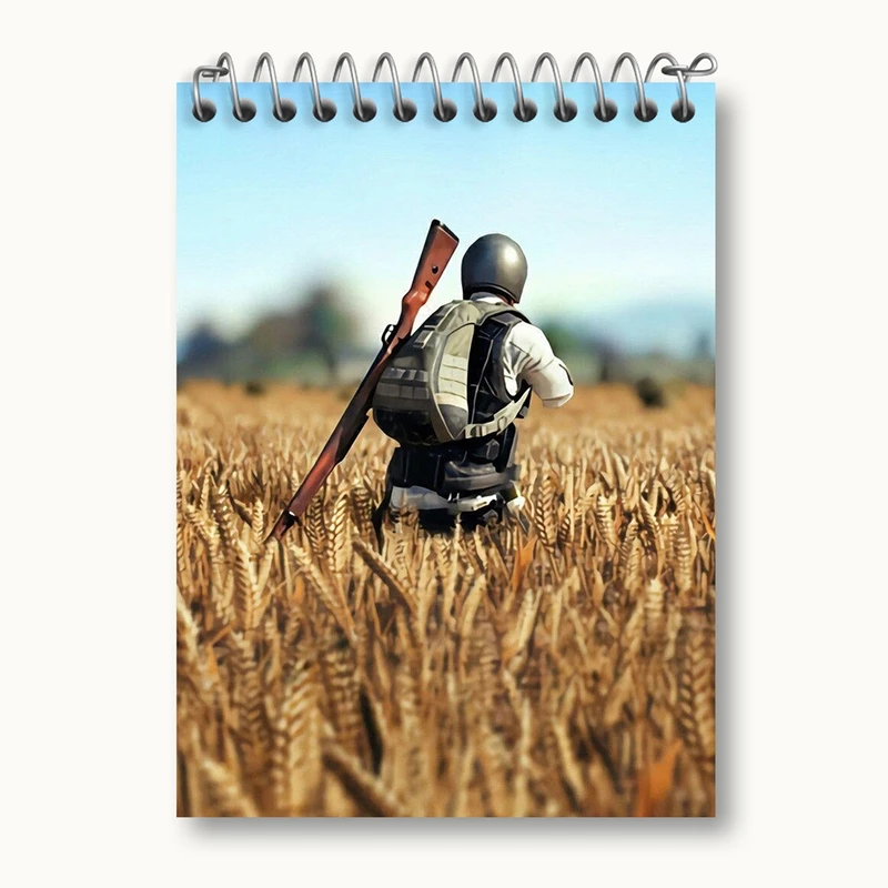 دفتر یادداشت 50 برگ خندالو مدل بازی پابجی PUBG کد 3795
