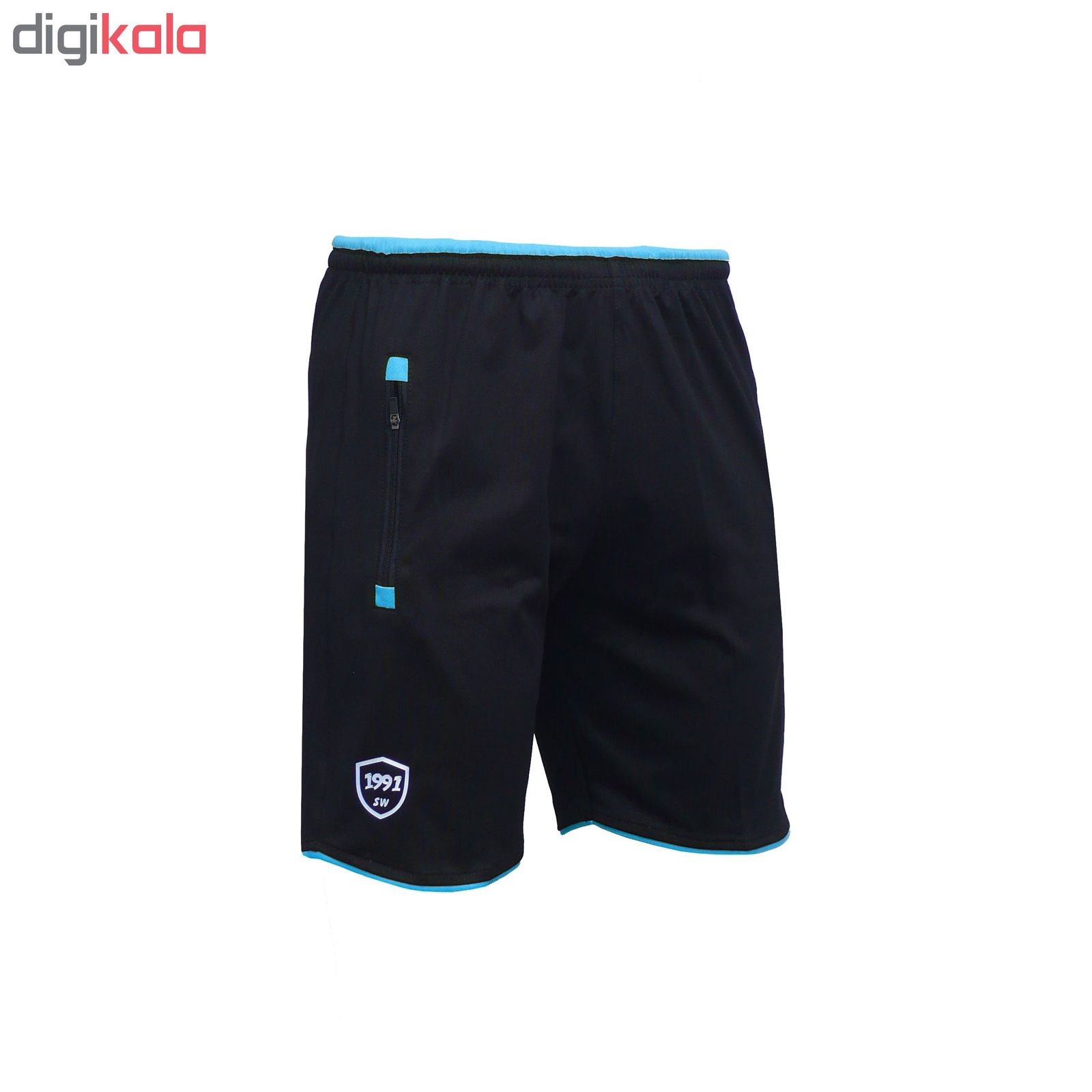 شلوارک ورزشی مردانه 1991 اس دبلیو مدل Training Sport Shorts Blackblue -  - 3