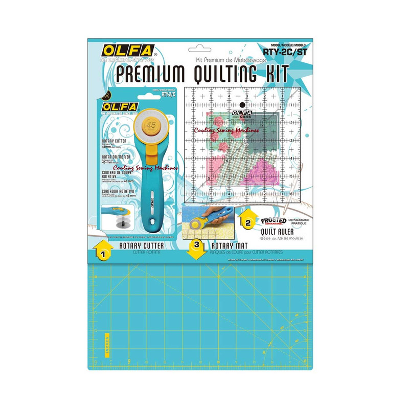 ست صفحه برش کاتر دوار و خط کش الفا مدل RTY-ST/QR