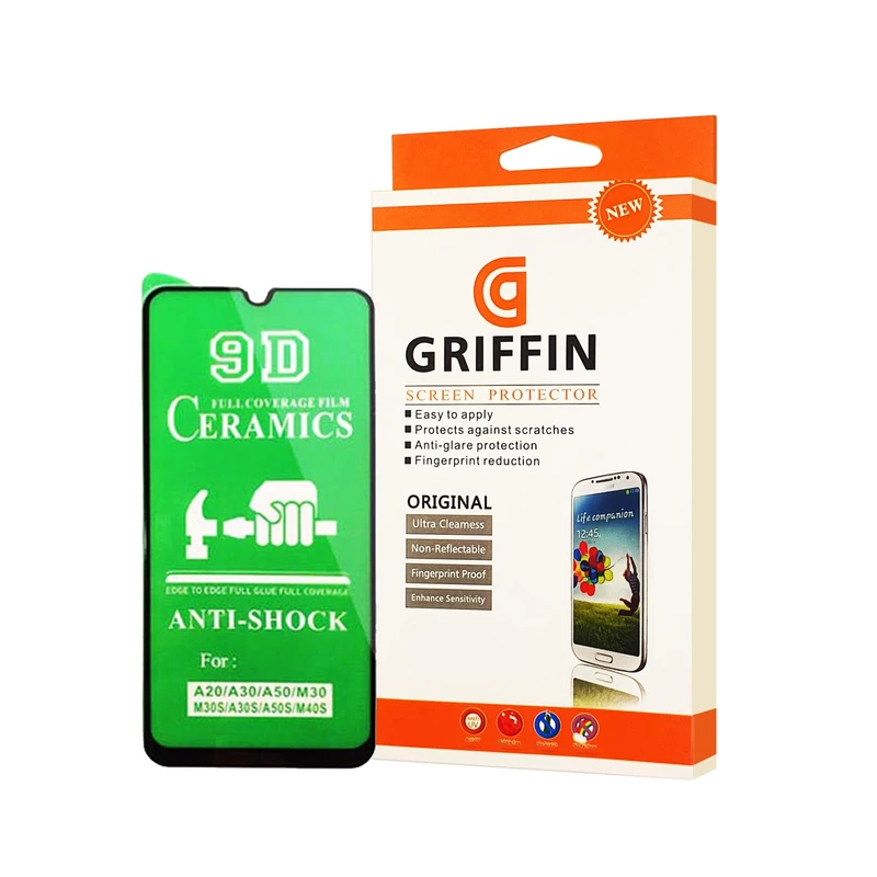 محافظ صفحه نمایش سرامیکی گریفین مدل FLCRG GN pl مناسب برای گوشی موبایل سامسونگ Galaxy A50