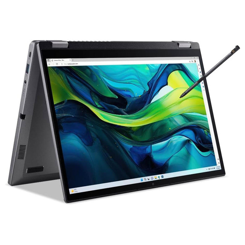 لپ تاپ 14 اینچی ایسر مدل Aspire 5 Spin ASP14-51MTN-505U-Core 5 120U-8GB LPDDR5-2TB SSD-Touch  - کاستوم شده به همراه قلم