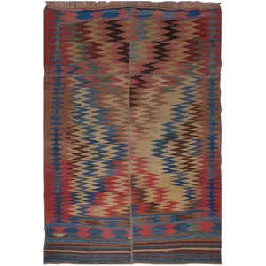 کلاژ گلیم یک و نیم متری فرش هریس کد 101000