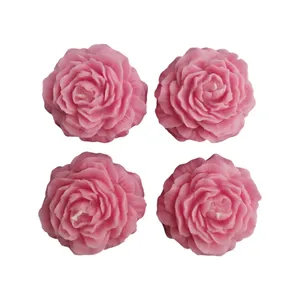 شمع مدل گل آلاله بسته 4 عددی