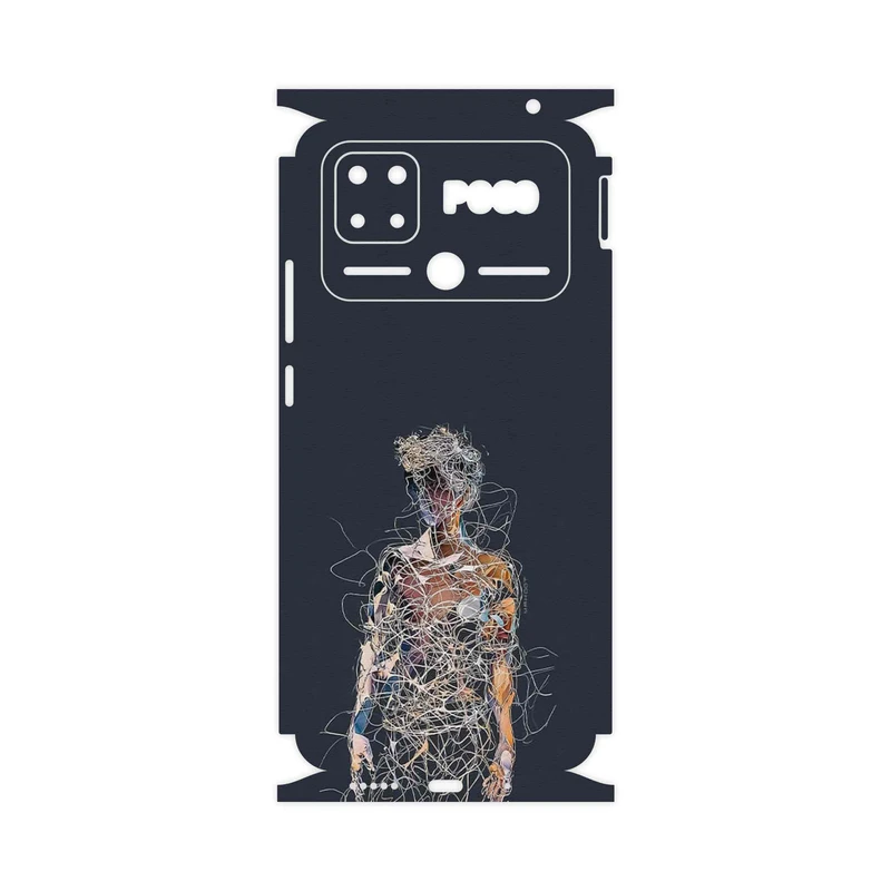 برچسب پوششی ماهوت مدل Strings Digital Art 1-FullSkin مناسب برای گوشی موبایل شیائومی Poco C40