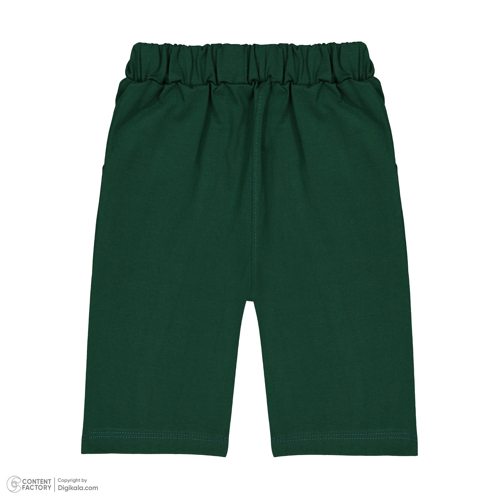 ست تی شرت کلاهدار و شلوارک پسرانه مادر مدل Taco - - 7