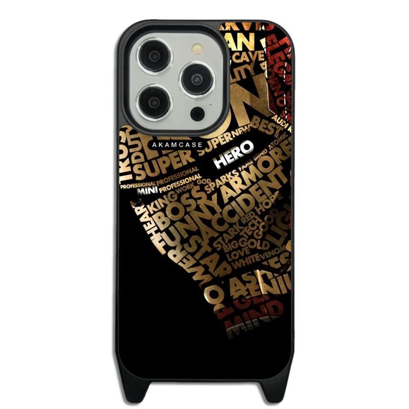 کاور آکام مدل AMCWLA14PRO-IRON MAN14 مناسب برای گوشی موبایل اپل iPhone 14 Pro