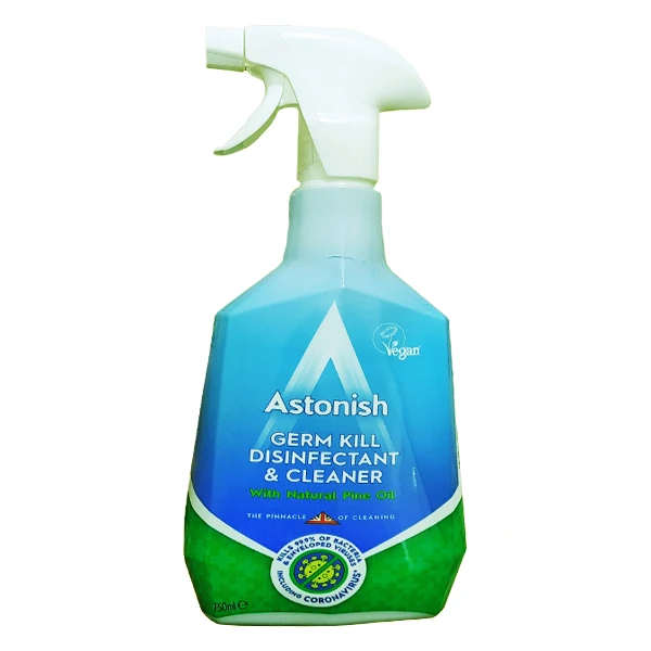اسپری ضدعفونی کننده سطوح استونیش مدل GERM KILL &amp; CLEANER حجم 750 میلی لیتر