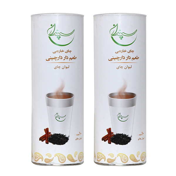 چای لیوانی طعم دار دارچینی سپندان مجموعه ۲ عددی