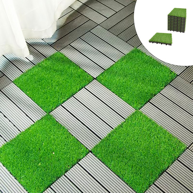 تایل کفپوش مدل چمن مصنوعی کد 88 بسته 11 عددی