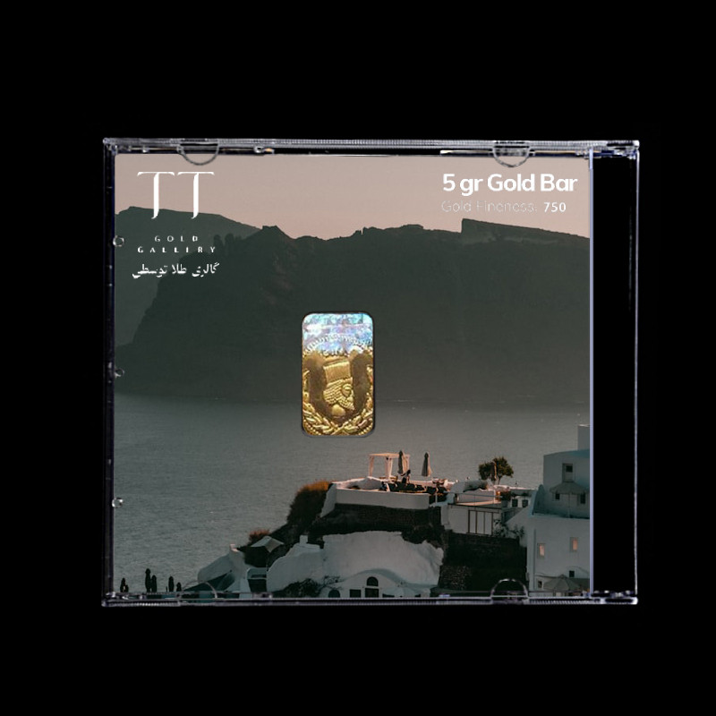شمش طلا 18 عیار گالری طلا توسطی مدل D9DA1E