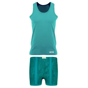 ست شورت و زیرپوش مردانه پنبینه مدل نخ پنبه خالص صادراتی آراد