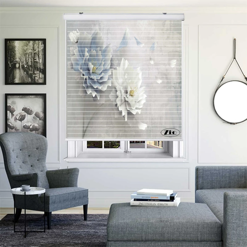 پرده زبرا زیو مدل 3D1066 سایز 150x150 سانتی متر