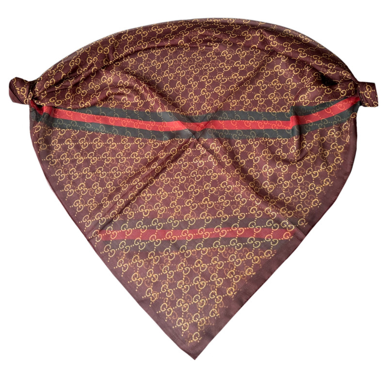 روسری زنانه مدل حریر ابرشیم زنجیری وارداتی مهمانی مجلسی کد ۱