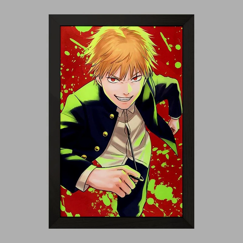 تابلو خندالو مدل دنجی انیمه مرد اره ای Chainsaw Man  کد 17844