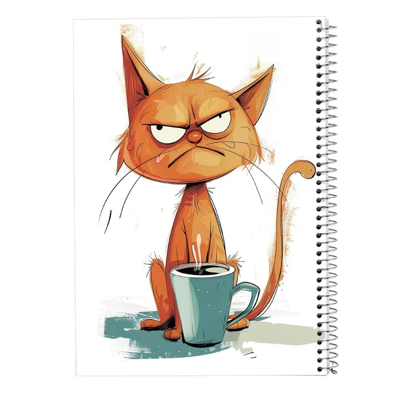 دفتر ژورنال نویسی 50 برگ مدوپد مدل نقطه ای طرح سگ و گربه کد DF17317