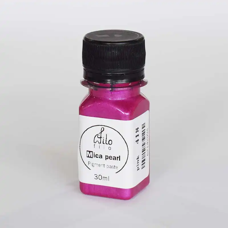 رنگ خمیری رزین اپوکسی فیلو مدل صدفی حجم 30 میلی لیتر بسته 8 عددی