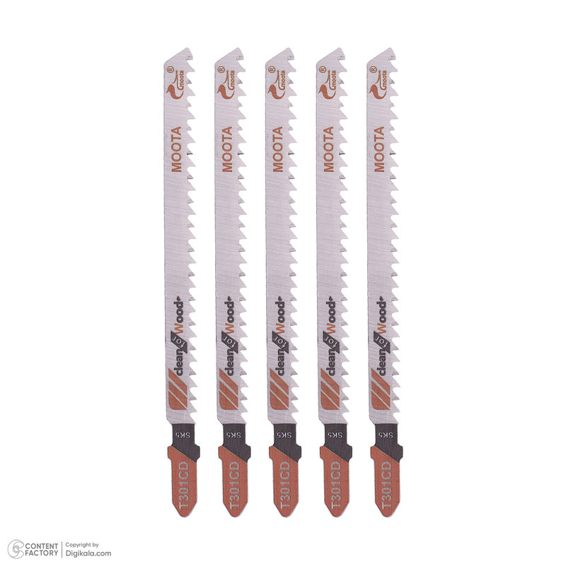 تیغ اره عمود بر ام دی اف موتا مدل بلند کد T301CD مجموعه 5 عددی تیغ اره عمود بر ام دی اف موتا مدل بلند کد T301CD مجموعه 5 عددی