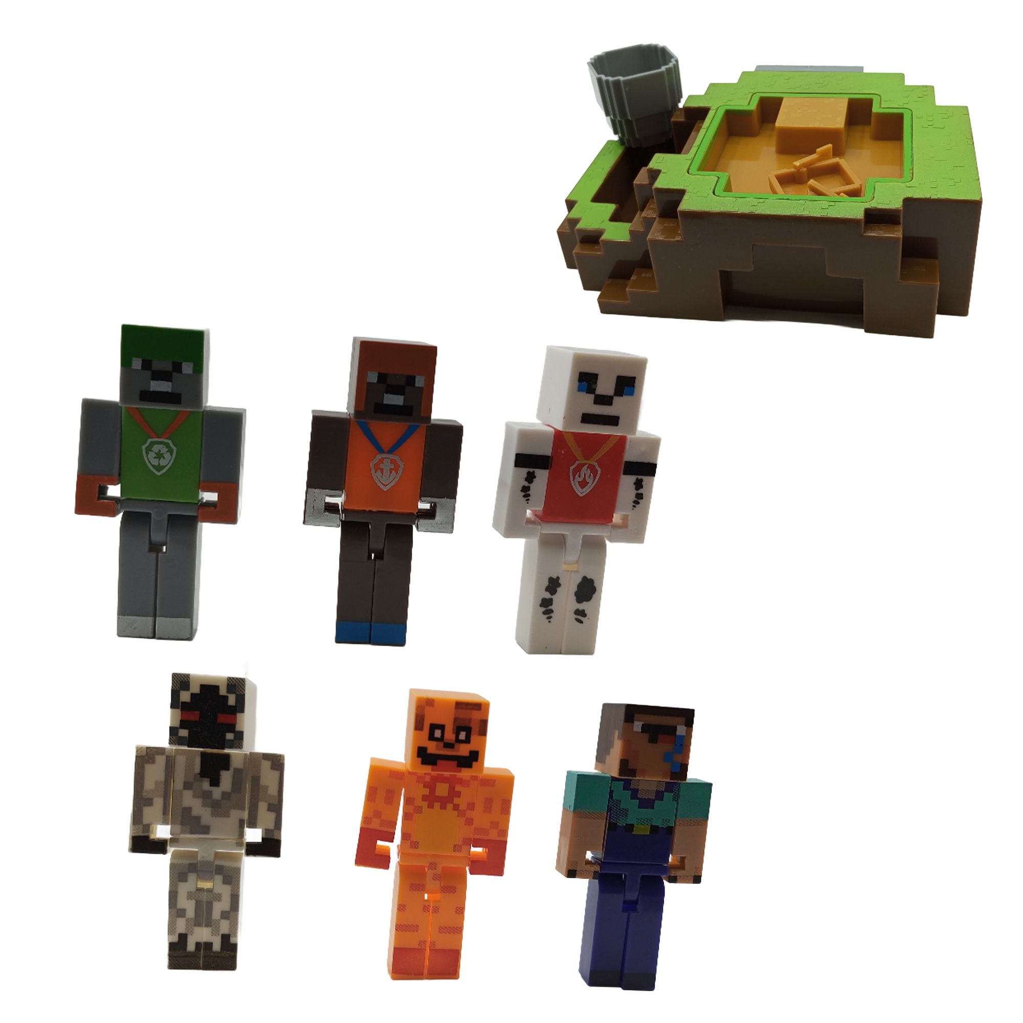اکشن فیگور مدل ماینکرافت طرح سازه مجموعه 9 عددی کد 794