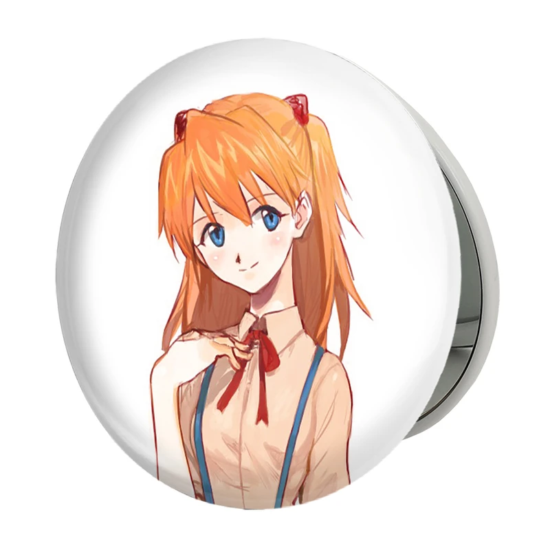 آینه جیبی خندالو طرح آسوکا چان انیمه اونگلیون مدل تاشو کد 13816 