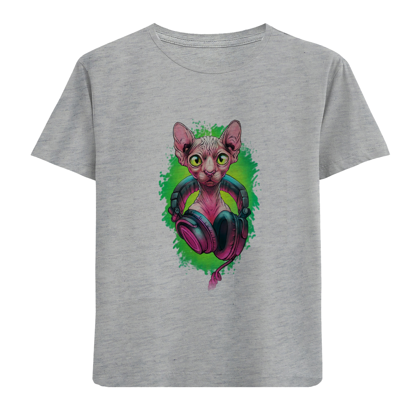 تی شرت آستین کوتاه پسرانه مدل هدفون D406