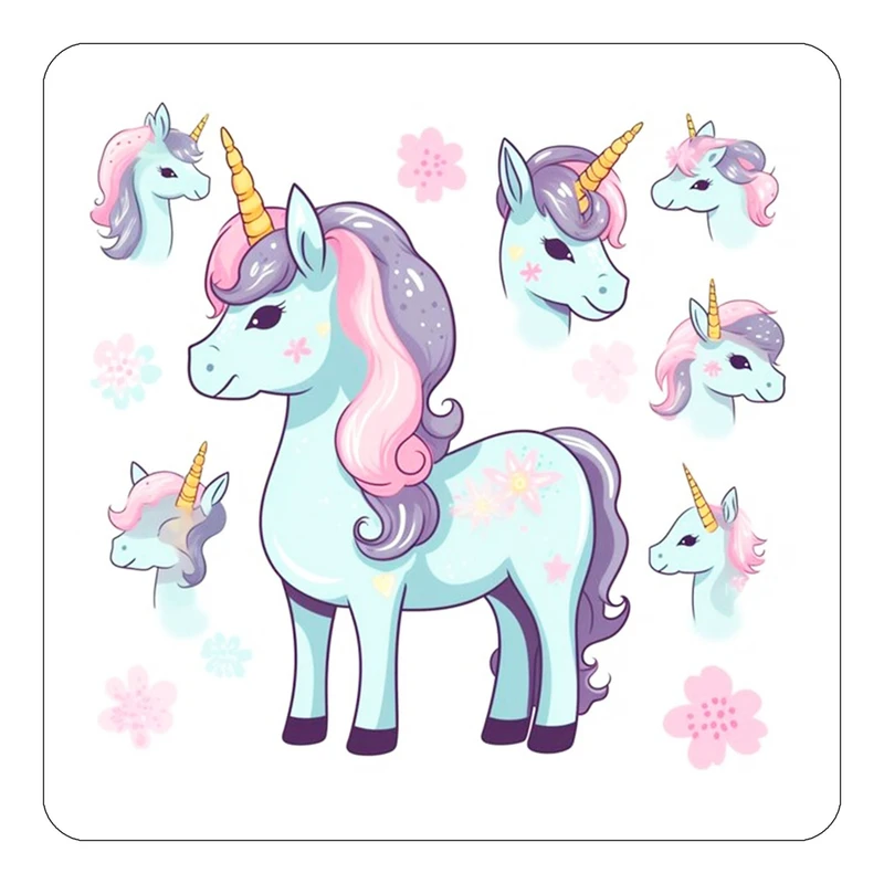 مگنت کاکتی طرح اسب تک شاخ و یونیکورن مدل mp30006