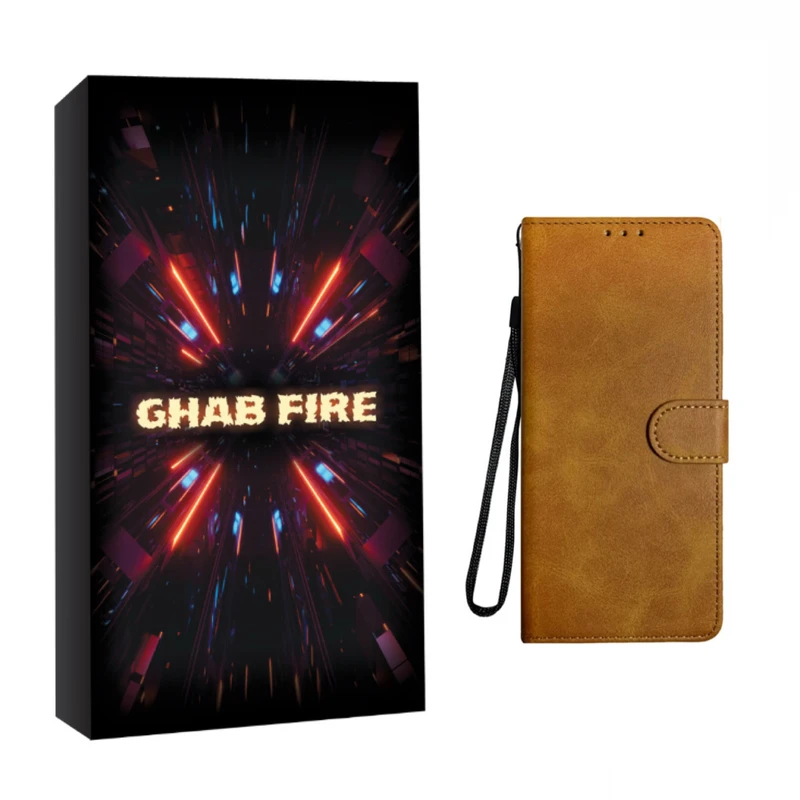 کیف کلاسوری قاب فایر مدل K-IFCHARM مناسب برای گوشی موبایل سامسونگ GALAXY A06 به همراه بند آویز