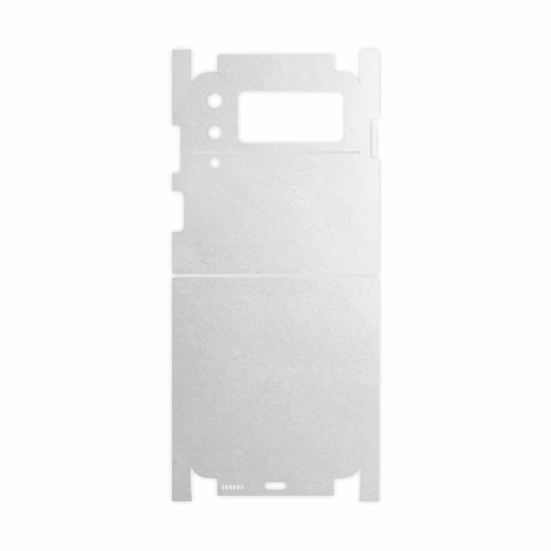 برچسب پوششی ماهوت مدل Metallic-White-FullSkin مناسب برای گوشی موبایل سامسونگ Galaxy Z Flip3 5G