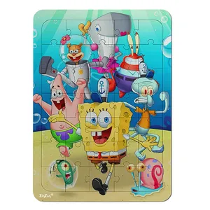 پازل 35 تکه زیگ زاگ مدل چوبی باب اسفنحی کد 351052