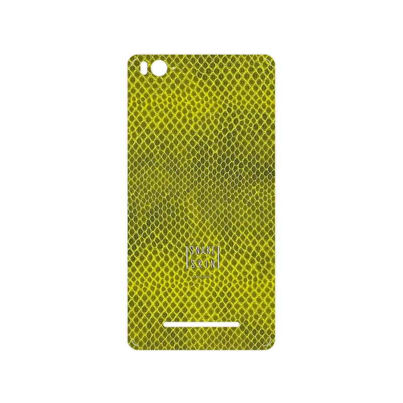 برچسب پوششی ماهوت مدل Yellow Snake Skin مناسب برای گوشی موبایل شیائومی Mi 4i