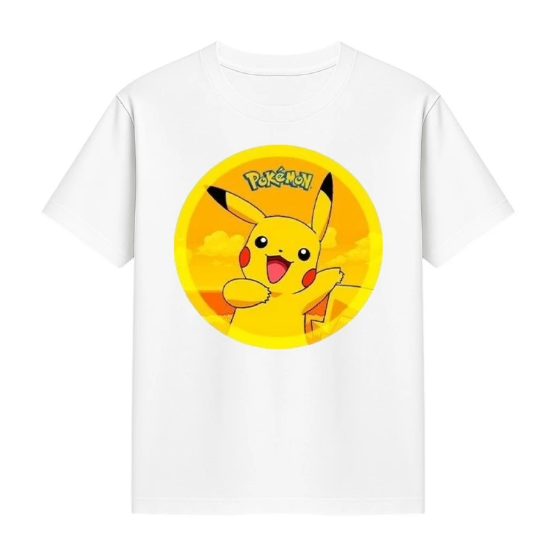 تی‌شرت آستین کوتاه دخترانه مدل پوکی مون کد p3 