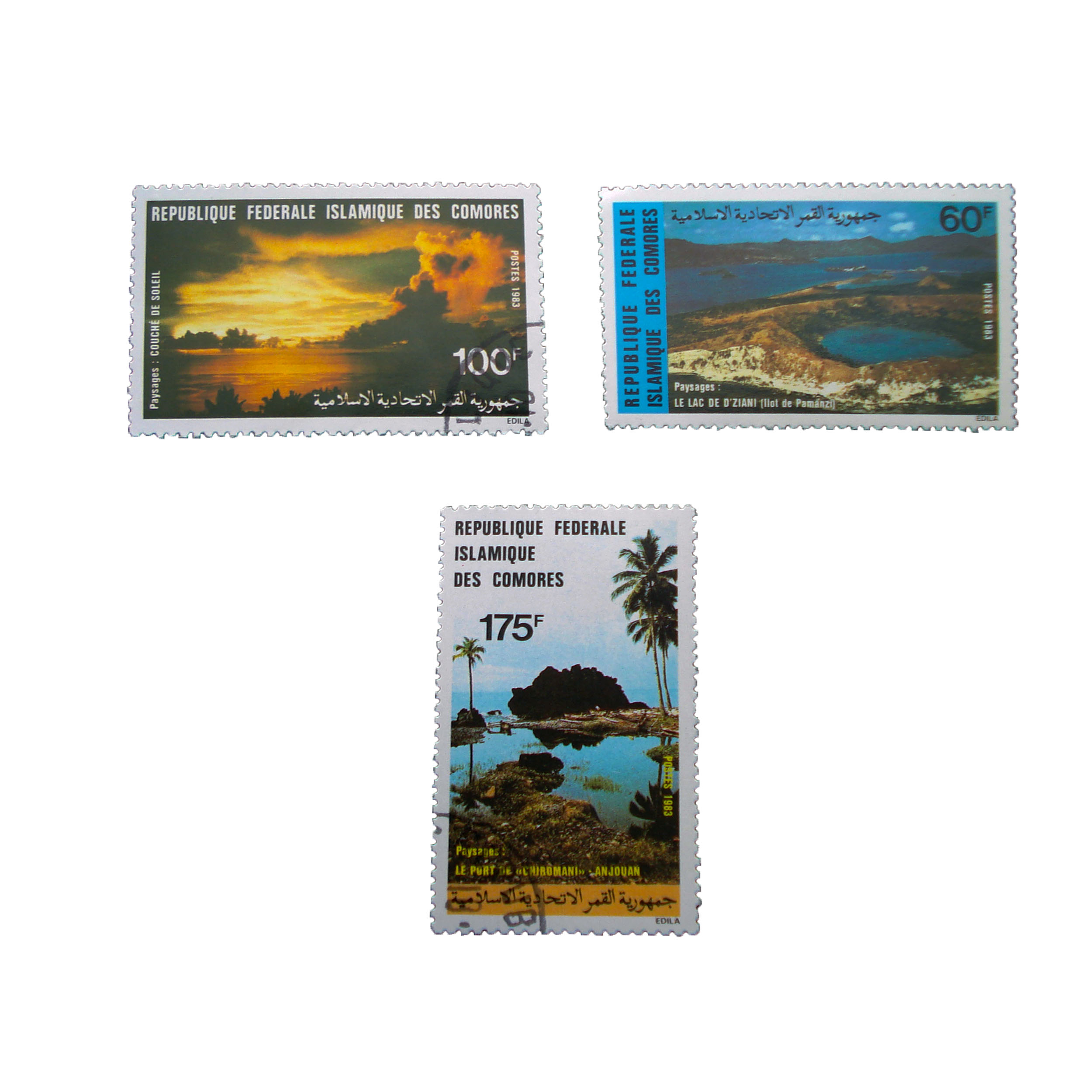  تمبر یادگاری طرح طبیعت کد far-900 مجموعه 3 عددی 