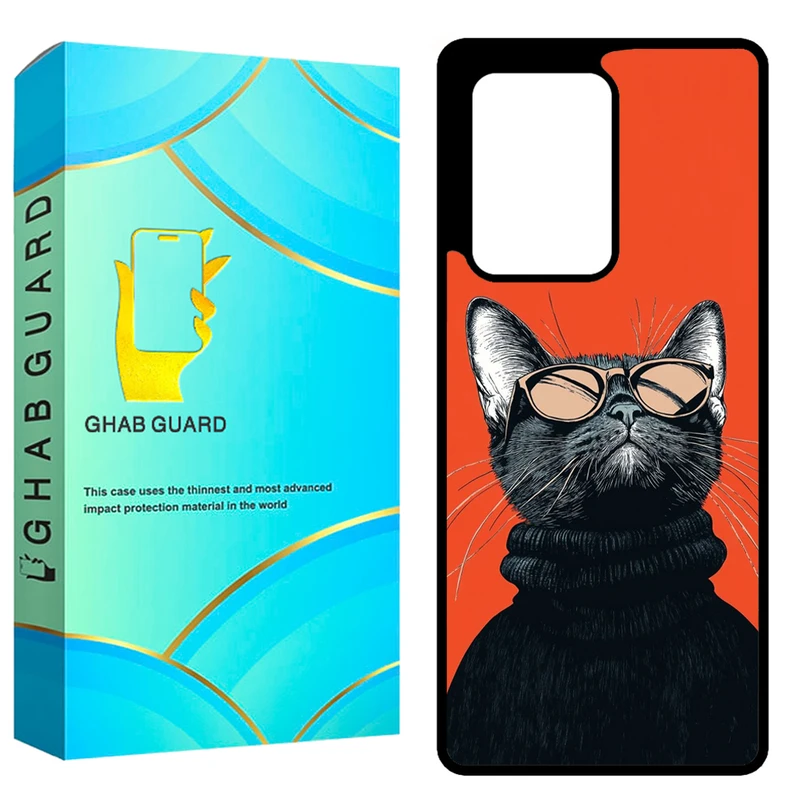 کاور قاب گارد طرح گربه مدل GCHPN20U مناسب برای گوشی موبایل سامسونگ Galaxy Note 20 Ultra 4G / Galaxy Note 20 Ultra 5G