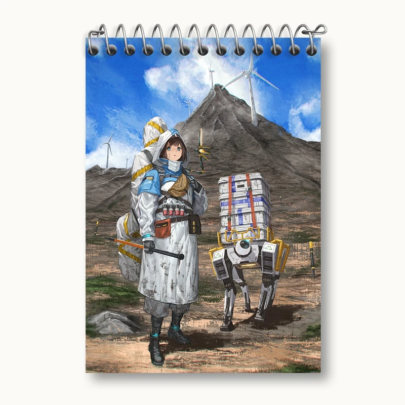 دفتر یادداشت 50 برگ خندالو مدل بازی دث استرندینگ (Death Stranding) کد 35157