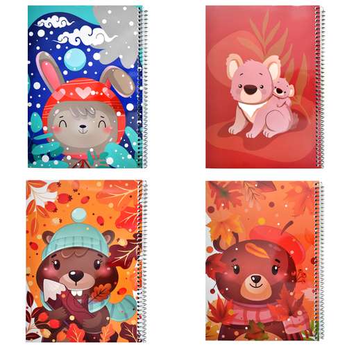 دفتر مشق مدل فانتزی مجموعه 4 عددی