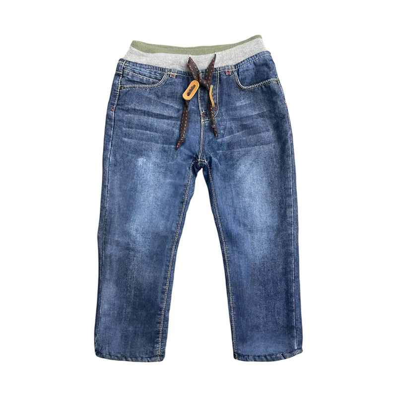 شلوار جین پسرانه مدل لاینردار ZY-45