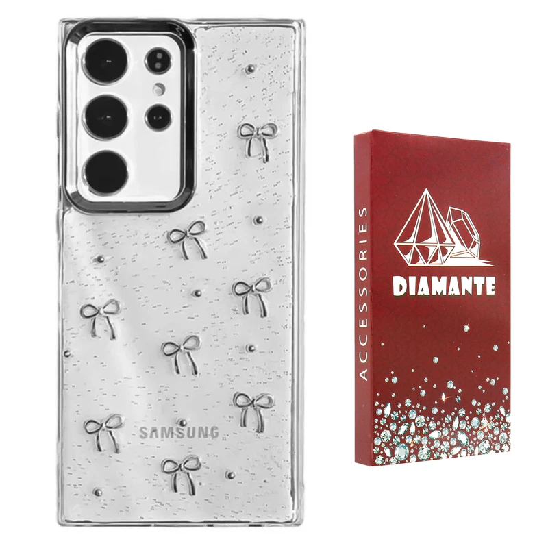کاور دیامانته مدل Bowtie Ros مناسب برای گوشی موبایل سامسونگ Galaxy s23 Ultra