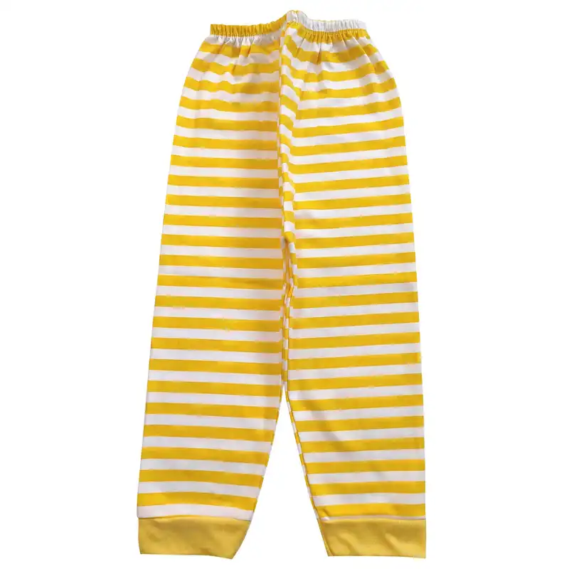 ست تی شرت و شلوار بچگانه مدل گورخر کد 3908 رنگ زرد