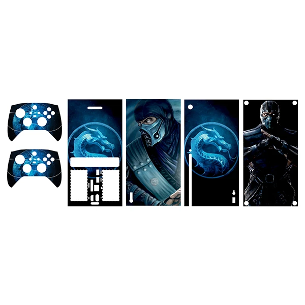برچسب کنسول ایکس باکس سری ایکس طرح mortal kombat5 مجموعه 5 عددی