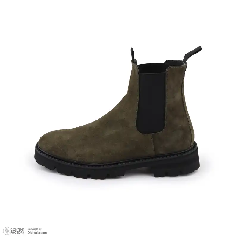 نیم بوت مردانه چرم مشهد مدل J6302-038