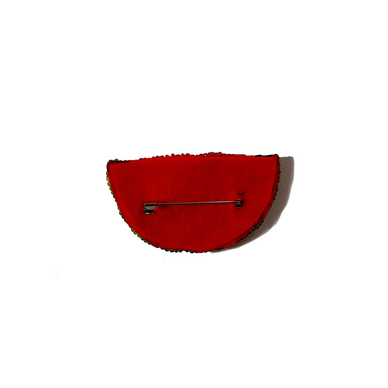 سنجاق سینه دخترانه مدل یلدا طرح هندوانه