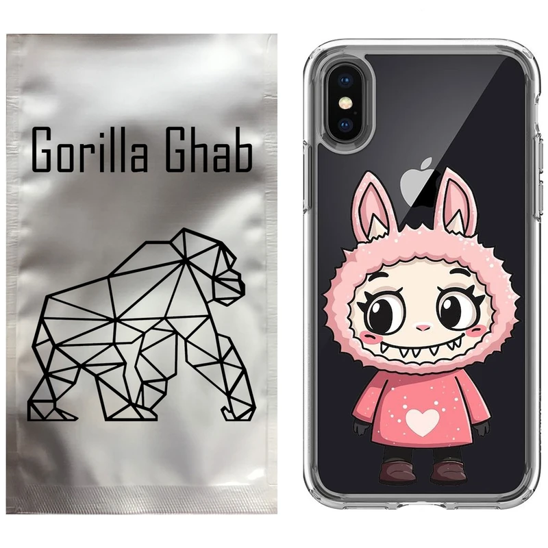 کاور گوریلا قاب مدل CLG کد 139 طرح Labubu مناسب برای گوشی موبایل اپل iPhone X / XS