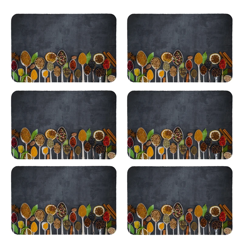 زیربشقابی طرح ادویه کد 5048 بسته 6 عددی