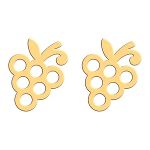 گوشواره طلا 18 عیار زنانه فرشته مدل طرح انگور WEL-000274