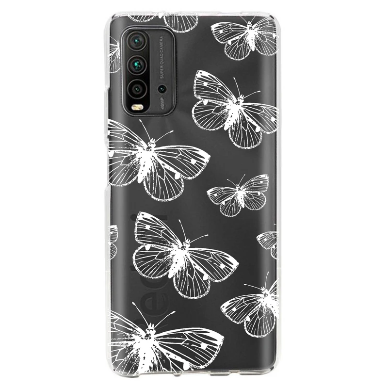 کاور مگافون طرح پروانه مدل C54-W مناسب برای گوشی موبایل شیائومی Redmi 9T / 9 Power