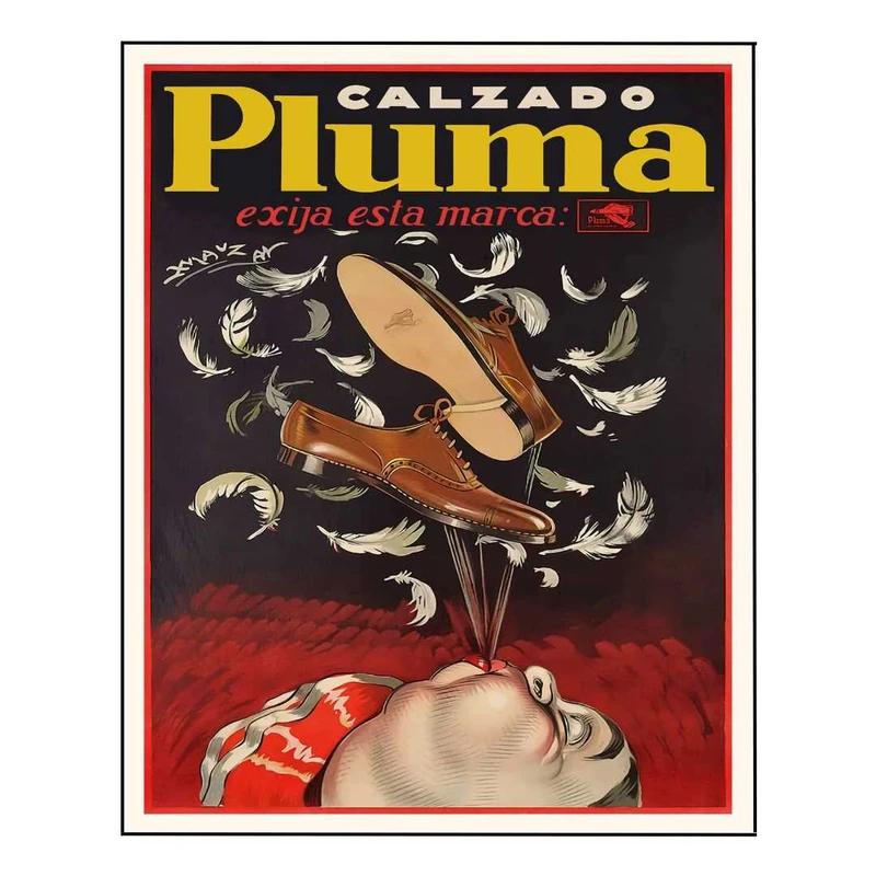 پوستر مدل  کالزادو پلوما - چاپ هنر کفش‌های مد