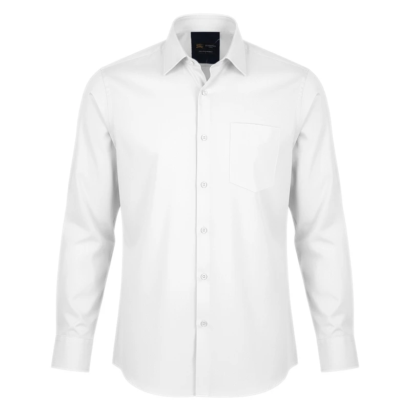 پیراهن آستین بلند یقه برگردان مردانه مدل کلاسیک 40010