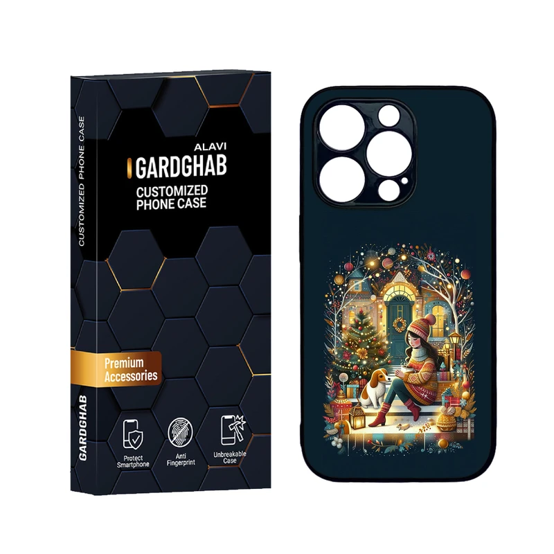 کاور گارد قاب علوی مدل دورژله ای هنری مناسب برای گوشی موبایل اپل iPhone 14 Pro Max