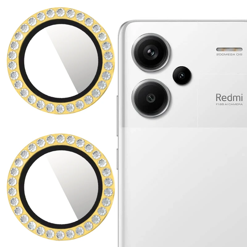محافظ لنز دوربین کینگدام مدل Diamond Ring مناسب برای گوشی موبایل شیائومی Redmi Note 13 Pro Plus