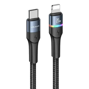 کابل تبدیل  USB-C به لایتنینگ یوسمز مدل US-SJ538 طول 1.2 متر