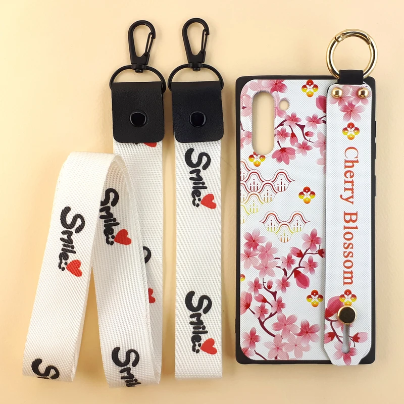 کاور طرح گل کد 05 مناسب برای گوشی موبایل سامسونگ Galaxy Note 10 به همراه بند مجموعه 2 عددی